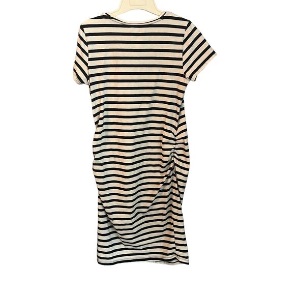 Old Navy Maternity Fitted White Black Dress Size Large - Picture 3 of 12